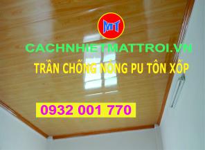 BÁN TẤM TRẦN CHỐNG NÓNG TÔN XỐP LÕI PU CÁCH NHIỆT TẠI QUẬN 12 TP HCM