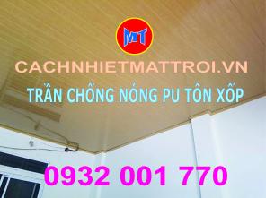 BÁN TẤM TRẦN CHỐNG NÓNG TÔN XỐP LÕI PU CÁCH NHIỆT THAY THẾ TRẦN THẠCH CAO TẠI  THUẬN AN, DĨ AN BÌNH DƯƠNG