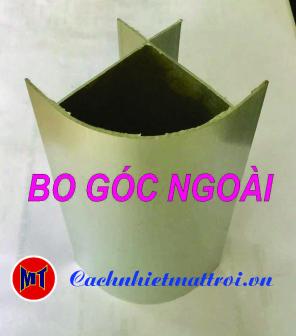 Bo nhôm góc ngoài, bo ốp góc panel cột thép phòng sạch. Phụ kiện nhôm thi công phòng sạch