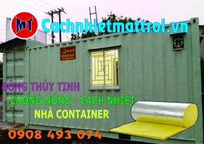 Bông thuỷ tinh có bạc cánh nhiệt nhà container - giao hàng tận nơi