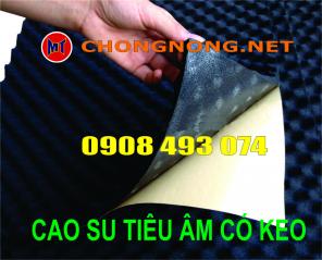 Cao su xốp tiêu âm có keo dán - cao su sọt trứng