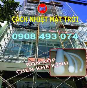 dây xốp chèn khe mặt dựng kính