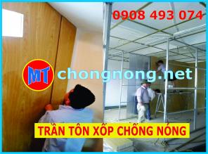 ĐÓNG TRẦN, ĐÓNG VÁCH CHỐNG NÓNG CÁCH NHIỆT BẰNG TẤM TÔN XỐP LÕI PU