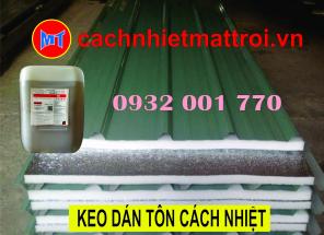 Keo dán tấm cách nhiệt lên mái tôn