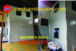 VÁCH , TRẦN VĂN PHÒNG DÙNG TẤM PANEL TÔN XỐP EPS CÁCH NHIỆT CÁCH ÂM