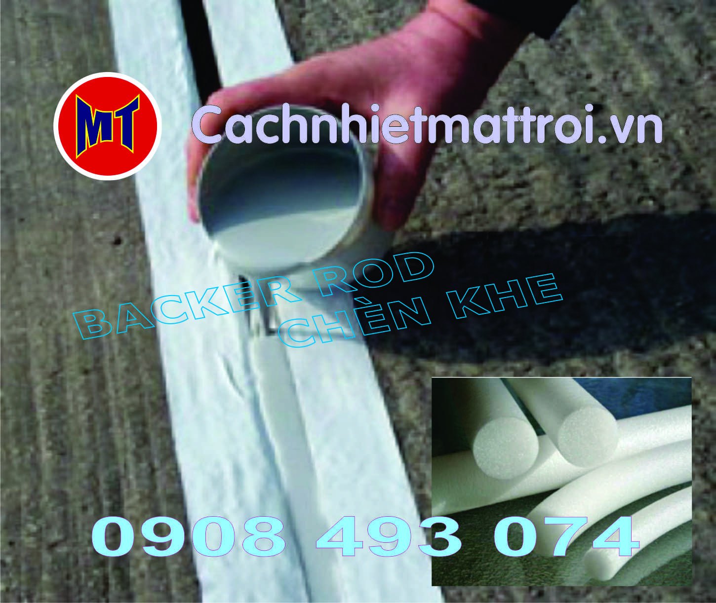 Backer Rod chèn khe giảm thiểu lượng keo trám