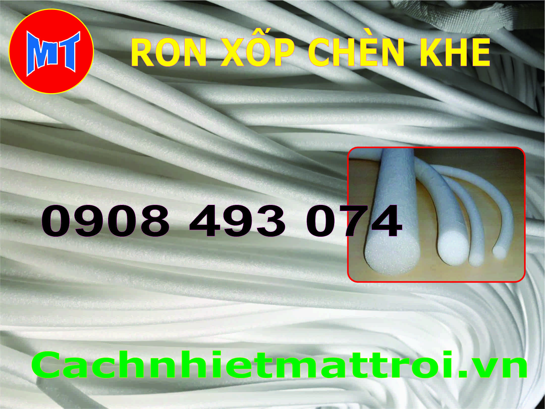 Xốp Foam chèn khe co giãn Làm từ hạt nhựa Polyethylene (PE)