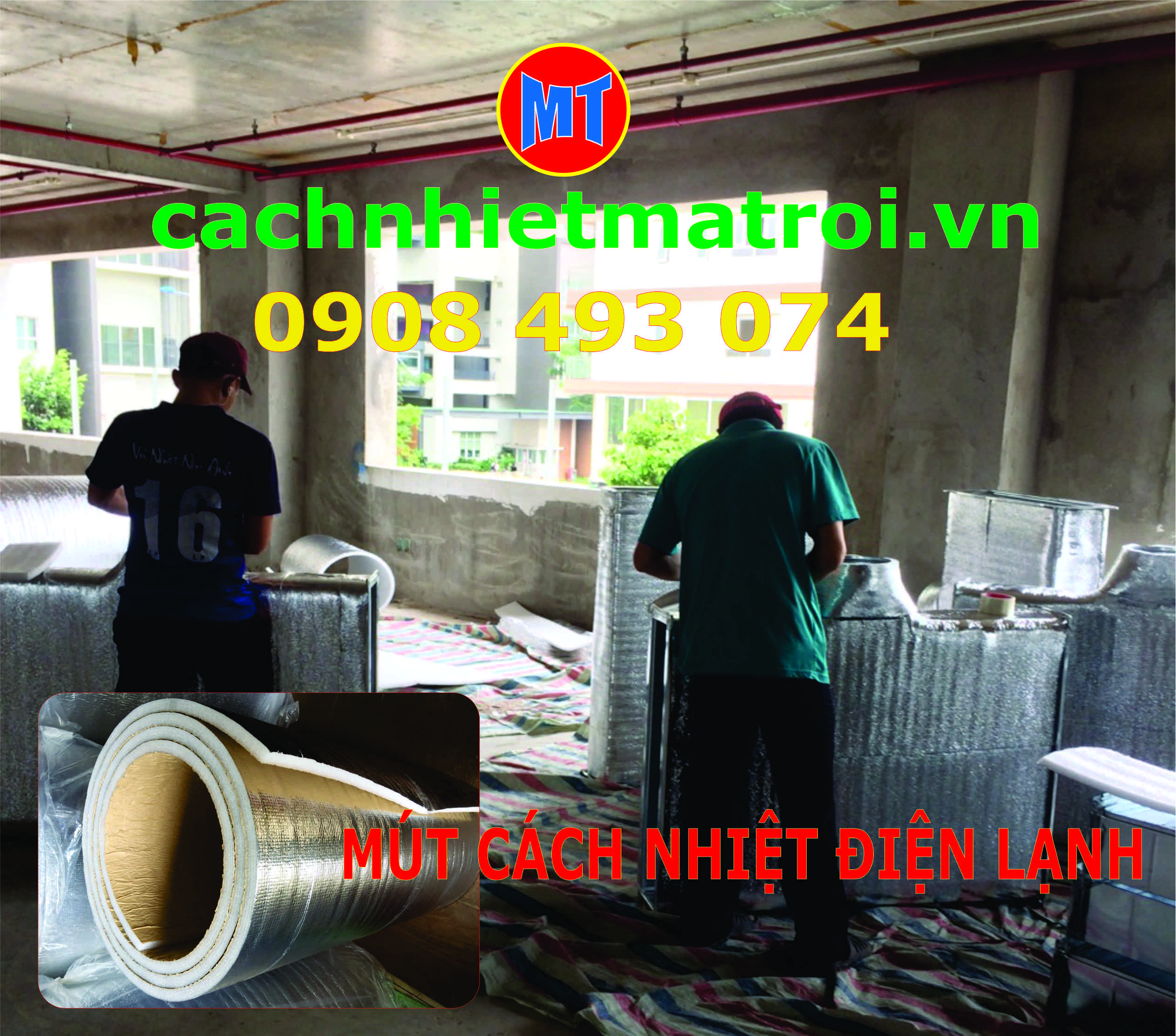 Bảo ôn cách nhiệt ống gió lạnh