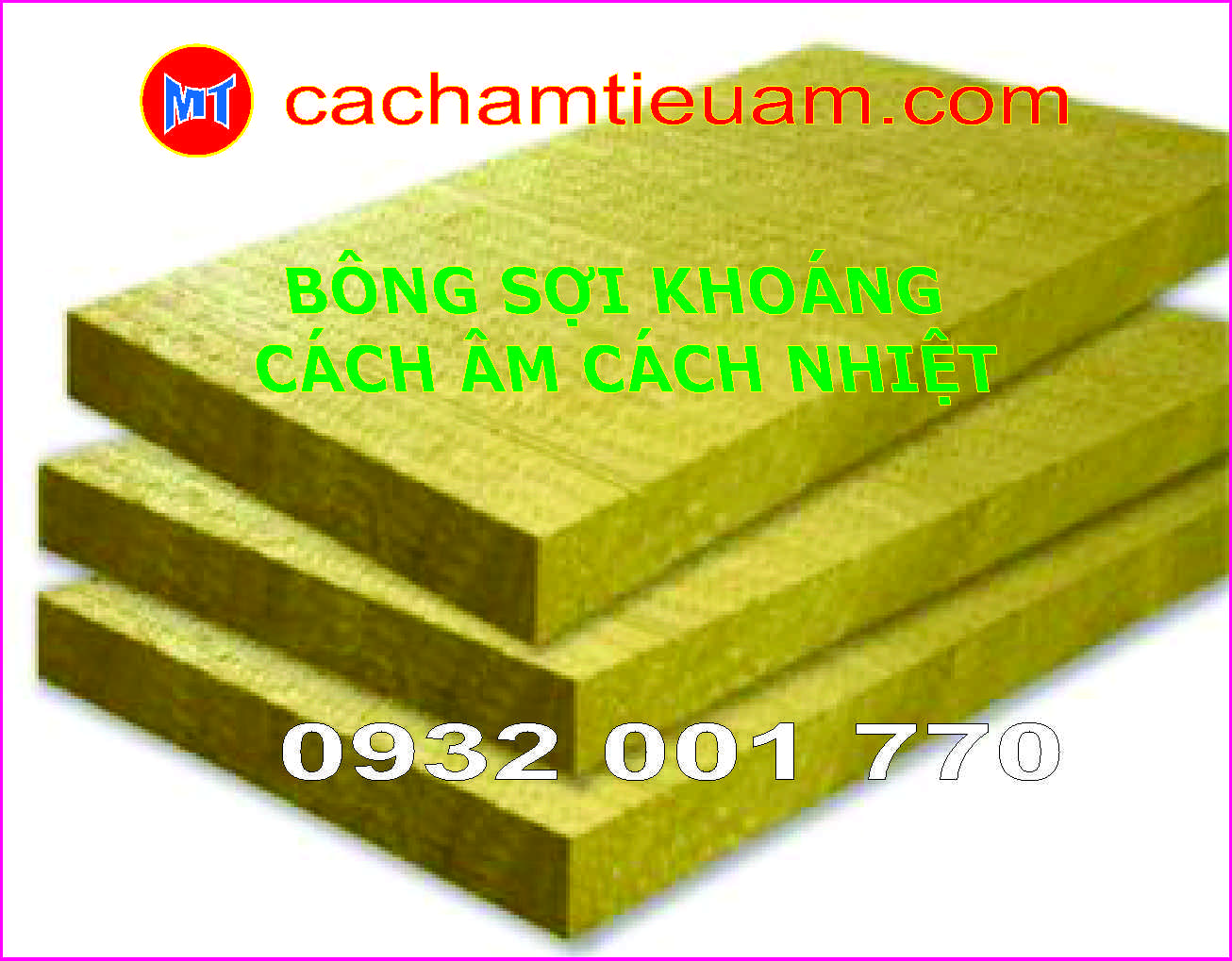 Bông Khoáng được sản xuất từ đá basalt và đá vôi nung chảy ở nhiệt độ cao