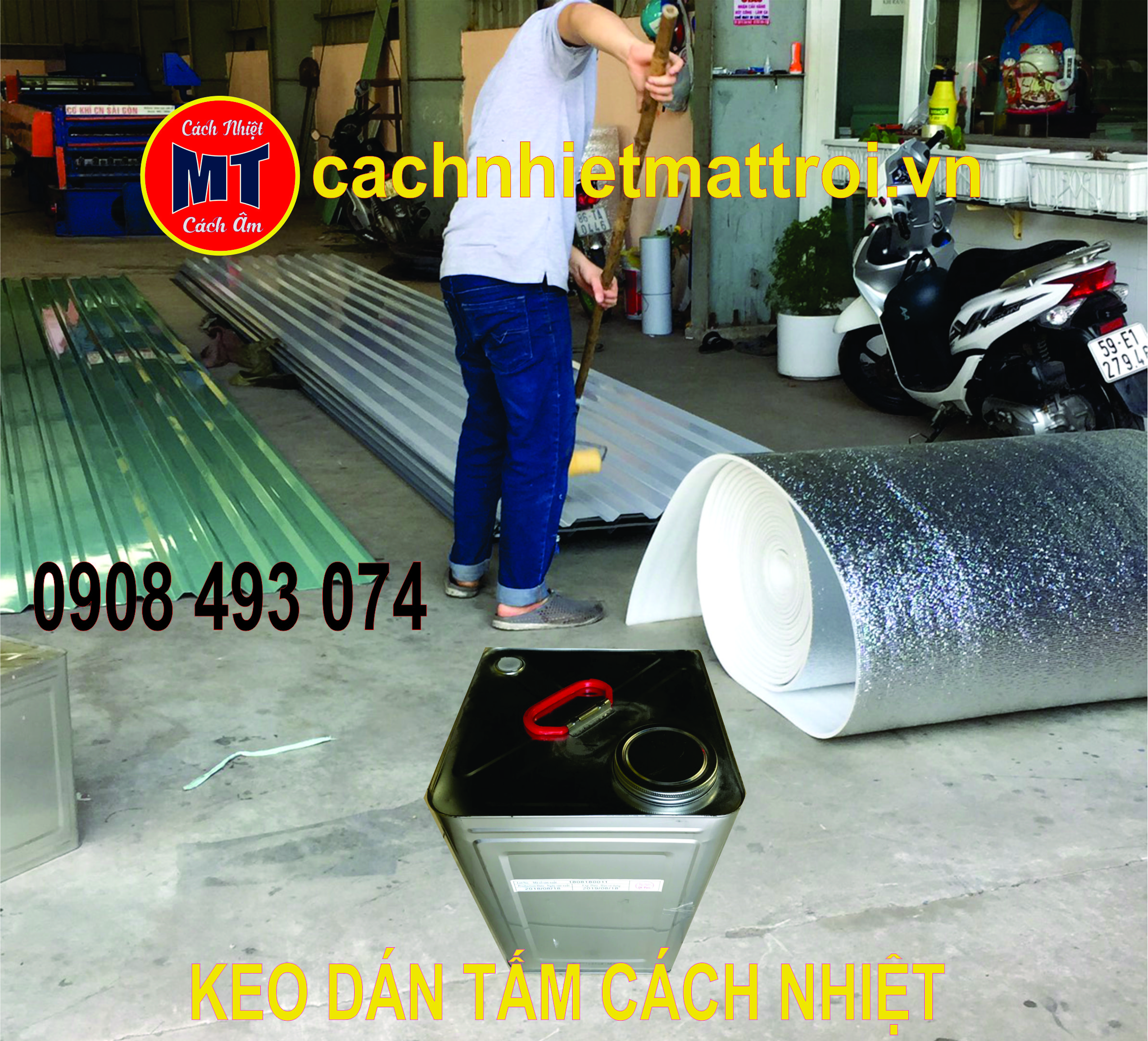 Keo Dán Tấm Cách Nhiệt – Keo Dán Cách Âm Chuyên Dụng Cho Mút PE OPP, Mút Hột Gà, Cao Su - Ảnh 5