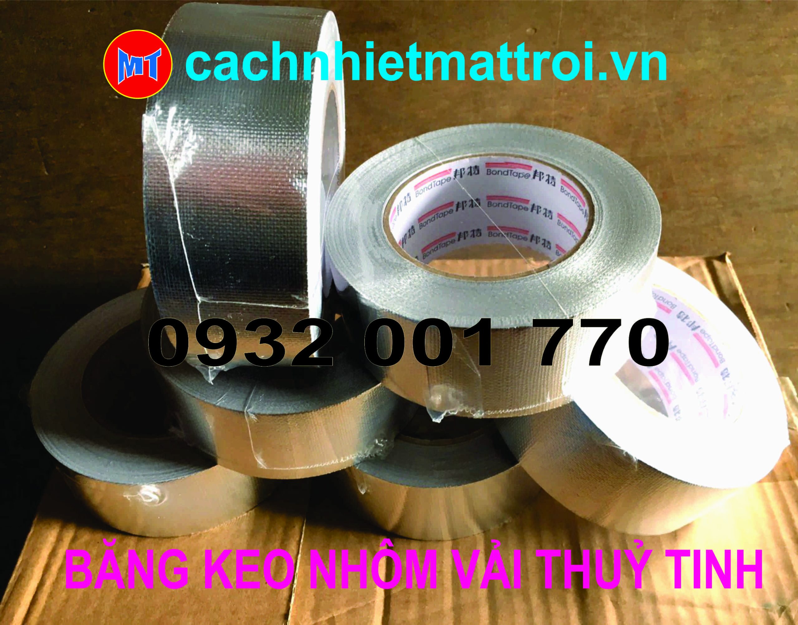 Băng Keo Nhôm Có Gân – Băng Keo Bạc Vải Thủy Tinh BONDTAPE | Cách Nhiệt Mặt Trời - Ảnh 6