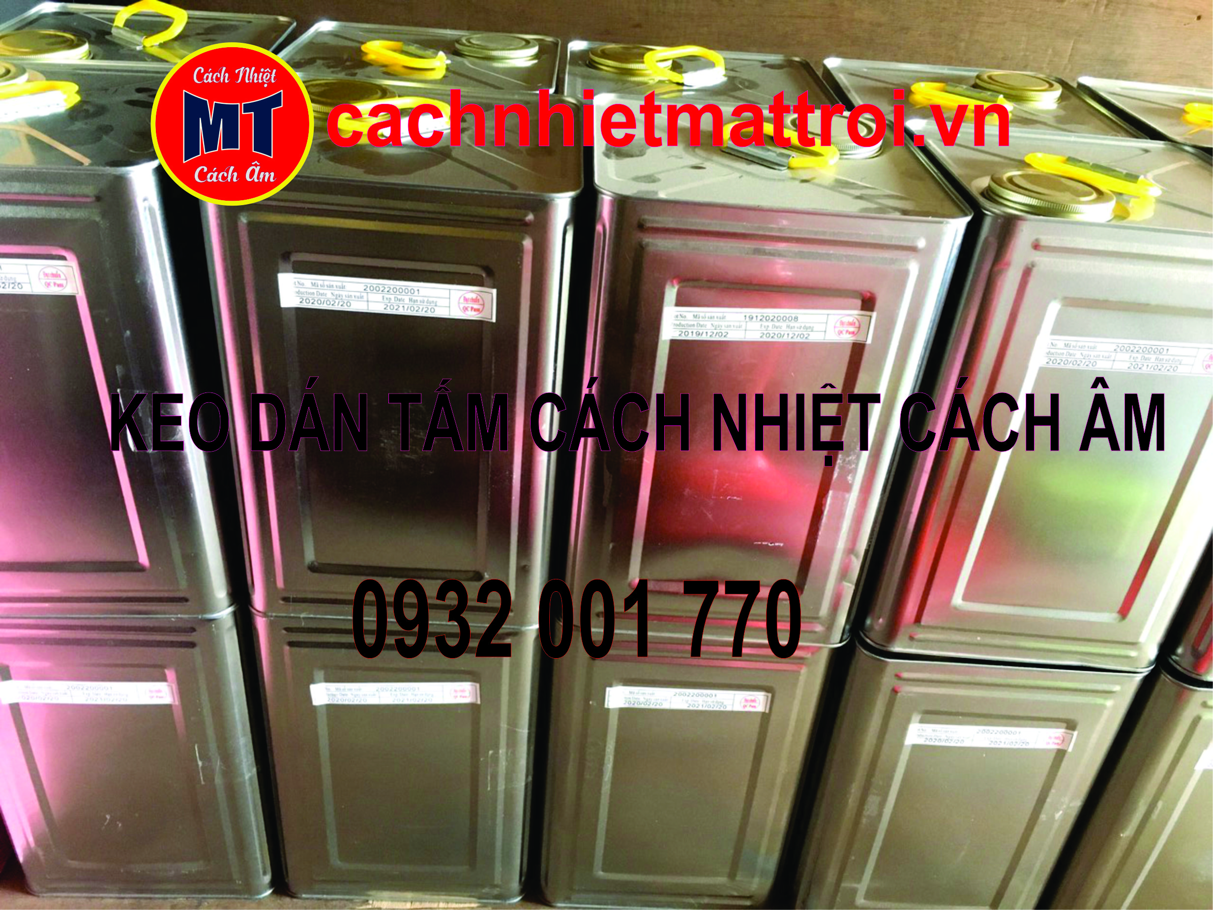 Keo Dán Tấm Cách Nhiệt – Keo Dán Cách Âm Chuyên Dụng Cho Mút PE OPP, Mút Hột Gà, Cao Su